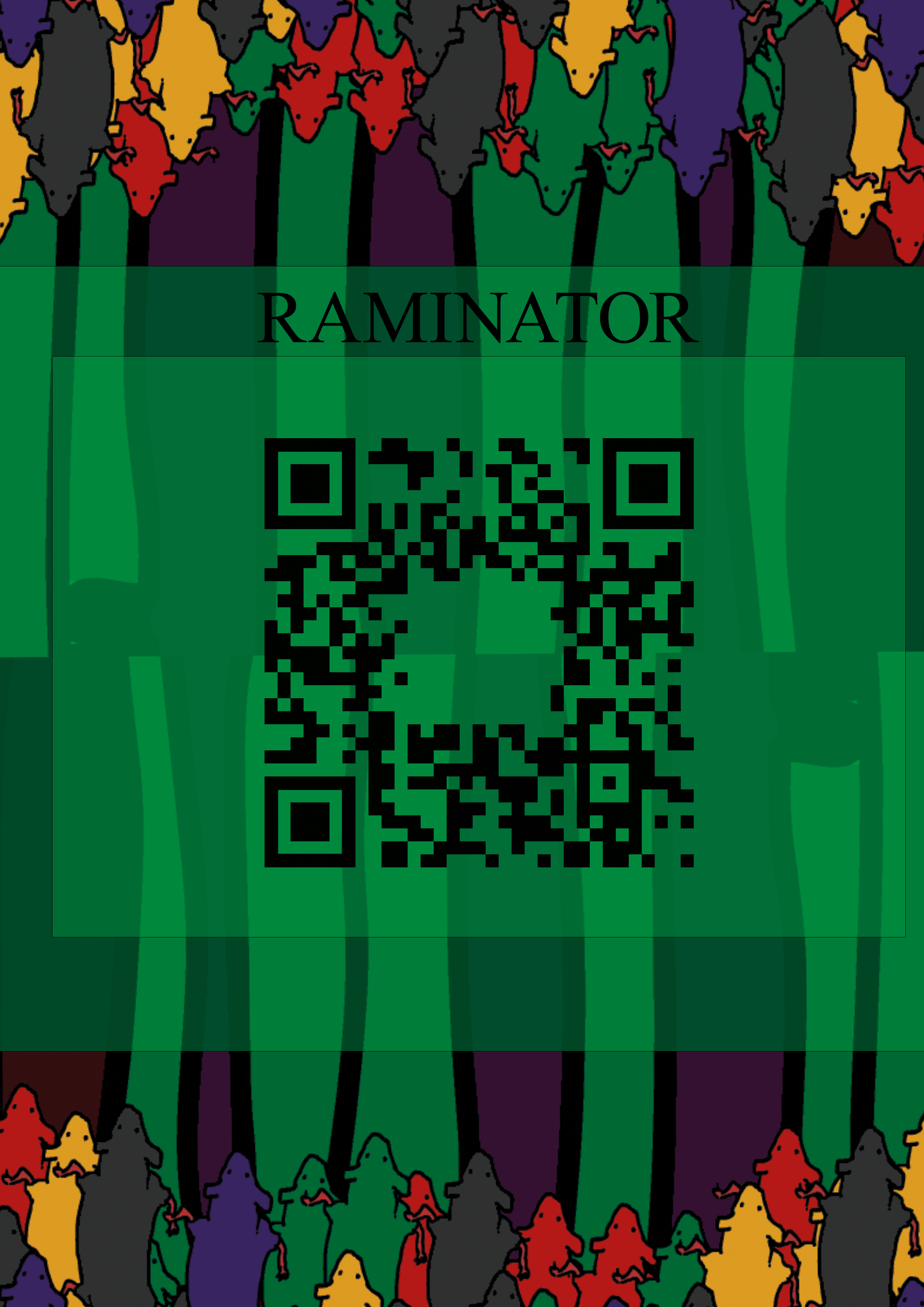Affiche avec QR code